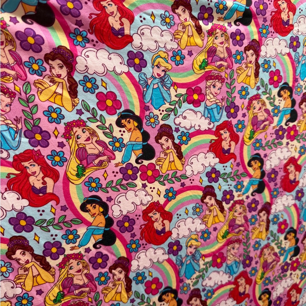 Colorful Princess Bamboo Blanket 50”x50” NWT
